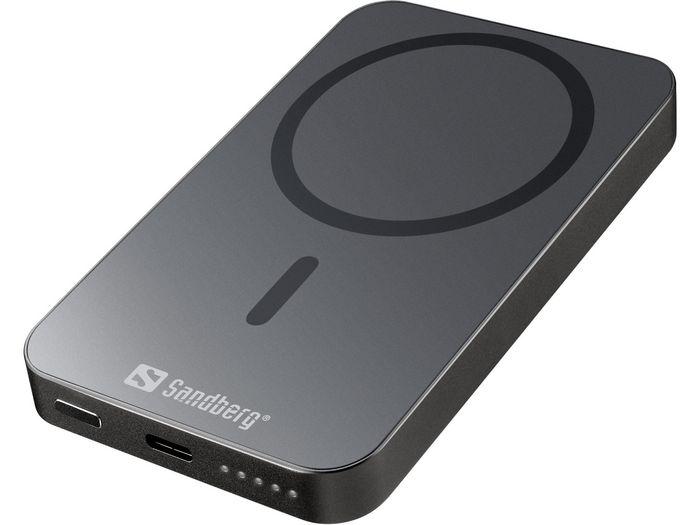 Schwarz Sandberg Mag Wireless 5000 Alu Powerbank - Bild 5