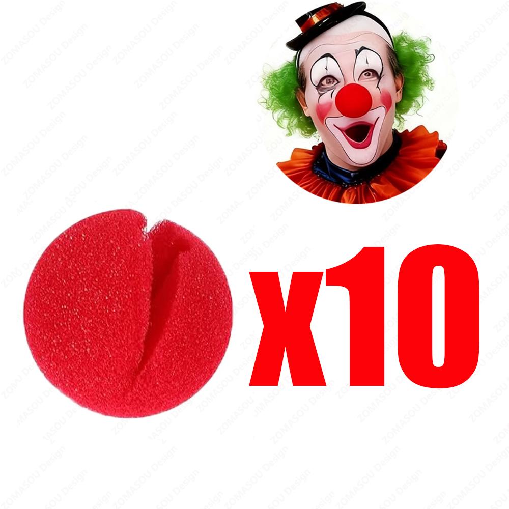 1-300 יחידות אף ליצן אדום מצחיק כדור ספוג קצף לאף עבור תחפושת קוספליי אביזרים להופעת קרקס קישוט למסיבת ליל כל הקדושים ציוד
