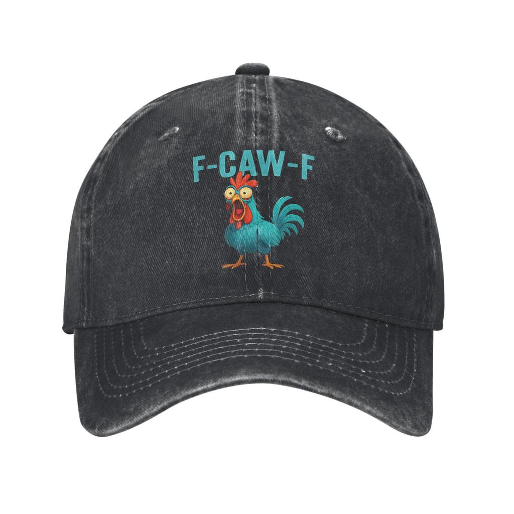 FCawF Funny Chicken FCAWF Bird Funny Meme Baseball Cap Accessories for Men Women  Adjustable Trucker Hat
