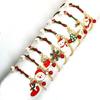 Festive Christmas Bracelets with Santa, Tree, Snowflake, Reindeer, and Snowman Charms