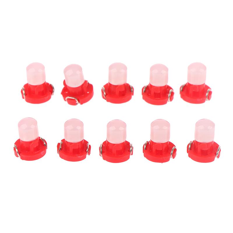 10Pcs T3 Dash Indicator Light Panel Bulb Cob 1Smd Wedge Led Instrument Lamp