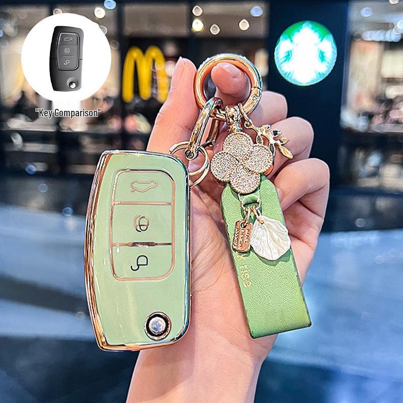 Ford 09-13 Classic Focus Fiesta Key Case, 16/18 EcoSport Old Model Key Bag