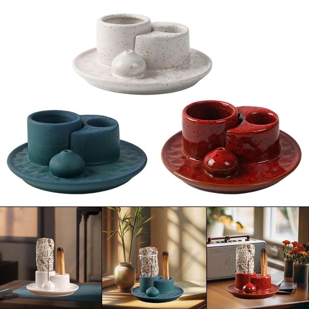 Adu bețișorul cu arzător de tămâie pentru decorarea camerei de zi