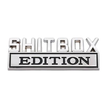 3D Big Size SHITBOX Edition Emblem ABS Car Badge Car Tail Trunk Side Body Stickers Vehicle Sticker Decal For Cars Trucks S