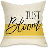 Summer Sunflower Pillow Case Linen Print Sun Flower Home Sofa Pillow Plant Flower Pillow