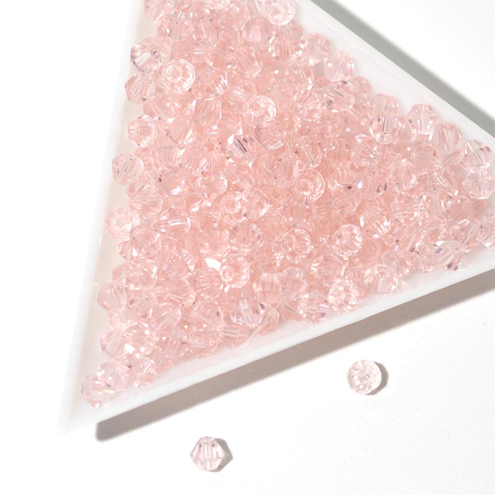 

4 мм Граненые австрийские хрустальные стеклянные бусины Биконус Форма Разделитель Свободные бусины для изготовления ювелирных изделий DIY 100pcs/bag