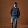 EDWARDMAX Two-Pocket Round Neck Knit (Navy)