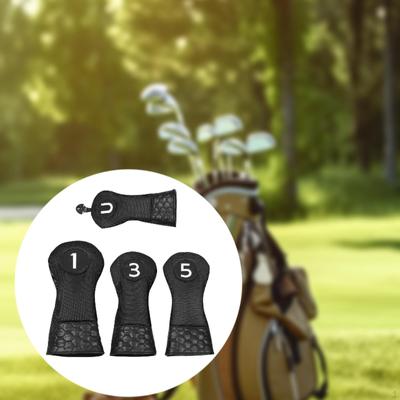 4Pcs Golf Club Head Covers, Protectors Golfer Equipment Headcovers Protective Sleeves