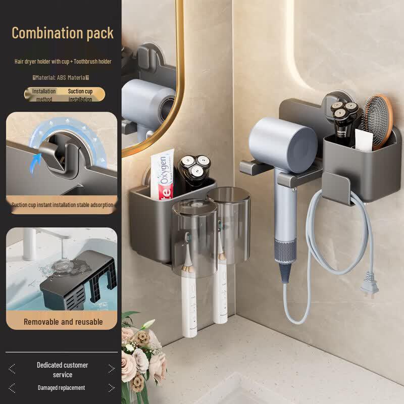 LIEI Suction Cup Hair Dryer Holder