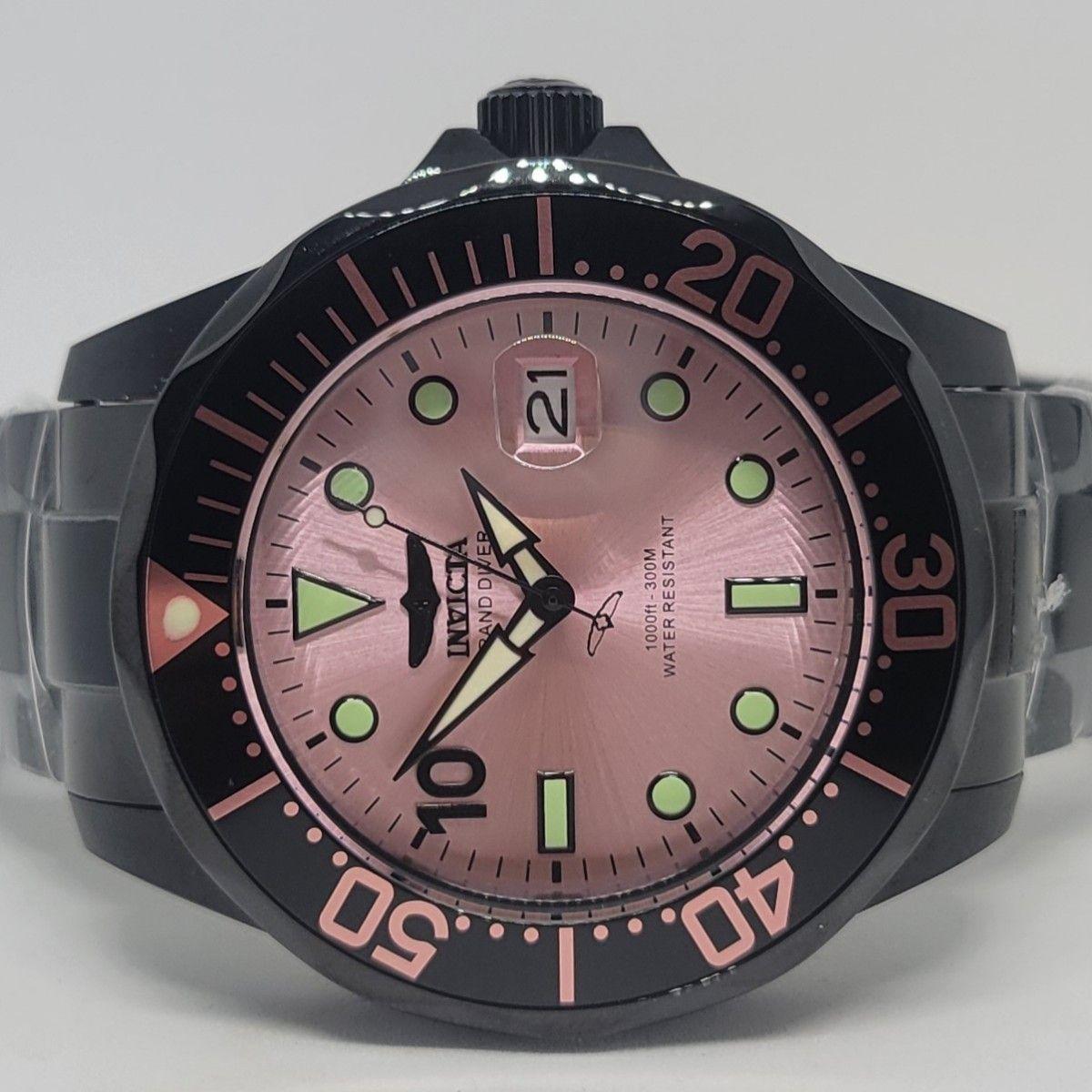 Used [Black & Pink] Invicta 47187 47mm Grand Diver Miami Edition