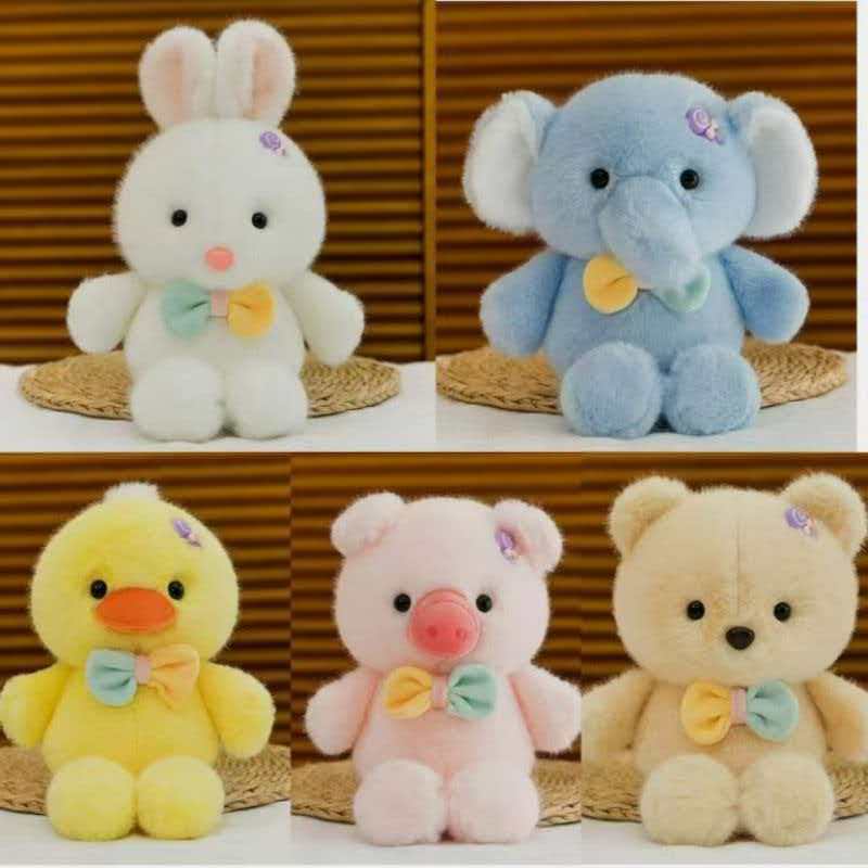 Soft Plush Bunny Doll With Short Pile Cotton For Kids And Collectors