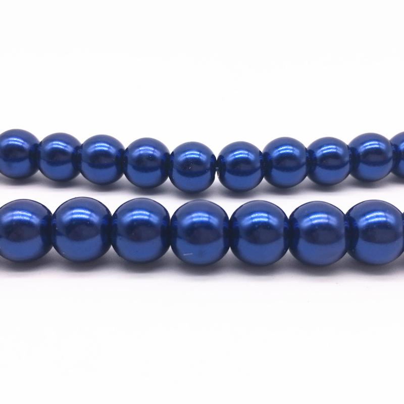 NEW 4/6/8/10mm Round Beads Loose Glass Pearl Spacer Charm Beads for Jewelry Making Diy Handmade Bracelet Accessories