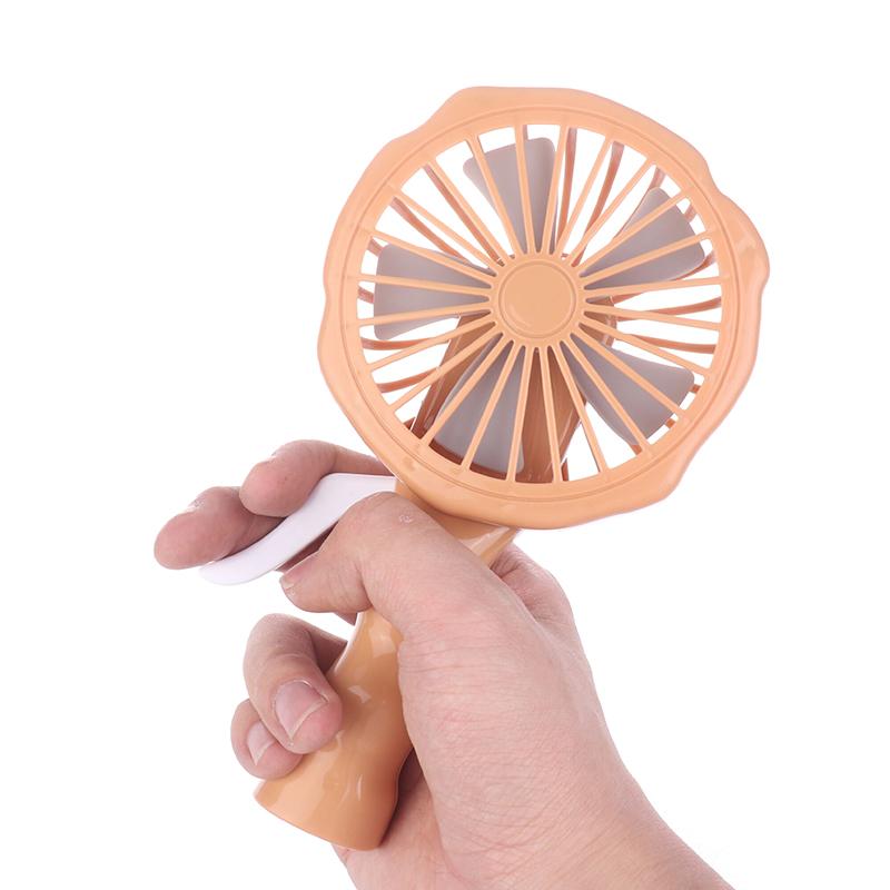 Bærbar Håndholdt Vifte Håndtrykksvifte Mini Bærbar Vifte Uten Batteri Husholdnings Søt Vifte Kjøling Holdt Vifte