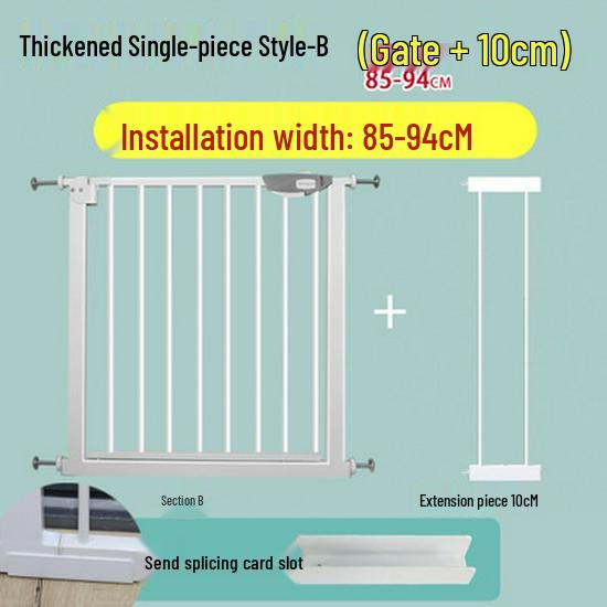 Safety Gate for Babies & Pets: Stairwell & Hallway Barrier Enclosure