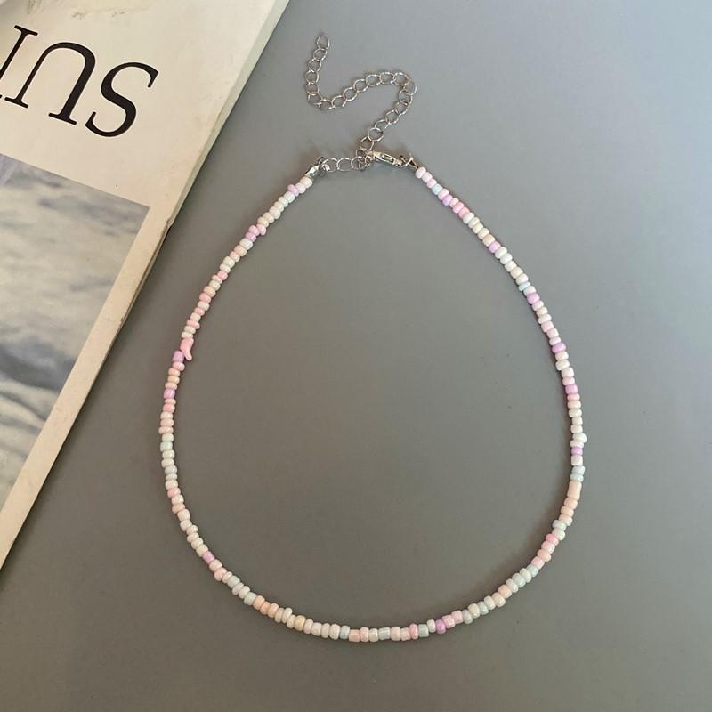 New Seed Beads Bohemia Choker Chain Fashion Charm Collar Colorful Handmade Colar Collar Necklace Jewelry Femme