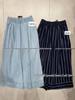 Xiao Wang's High Waist Plus Size Loose Striped Cropped Jeans for Women