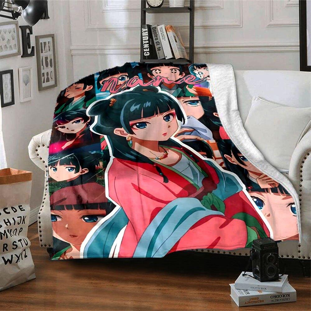 Customizable Name Anime Character Home Customize Your Name Blankets Soft Cozy Lightweight Versatile For All Seasons Perfect For Picnics Sofa Office