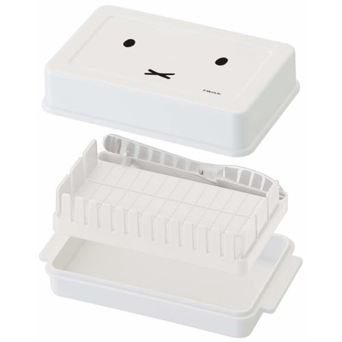 Skater Miffy Butter Case, Butter Container, Butter Cutter with Guide, BTG1, 16x9.5xh5.1cm-A