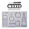 Diy Handmade Creative Crystal Resin Epoxy Beer Spanner Bottle Opener Dried Flower Epoxy Mirror Silicone Mold Mold for Resin