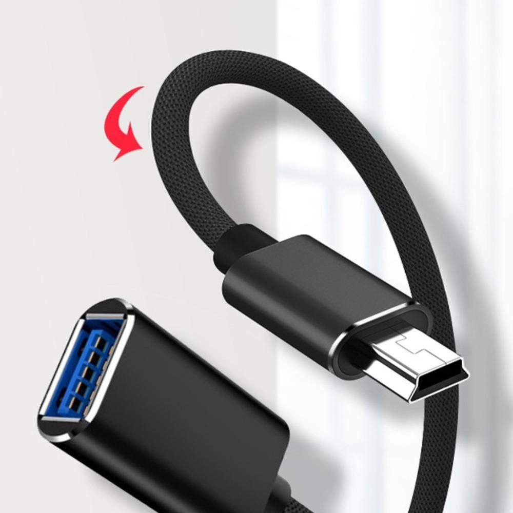 5P Mini USB 2.0 Cable Mini To USB Mini To USB OTG Adapter  For Car Audio /MP3 MP4 Player