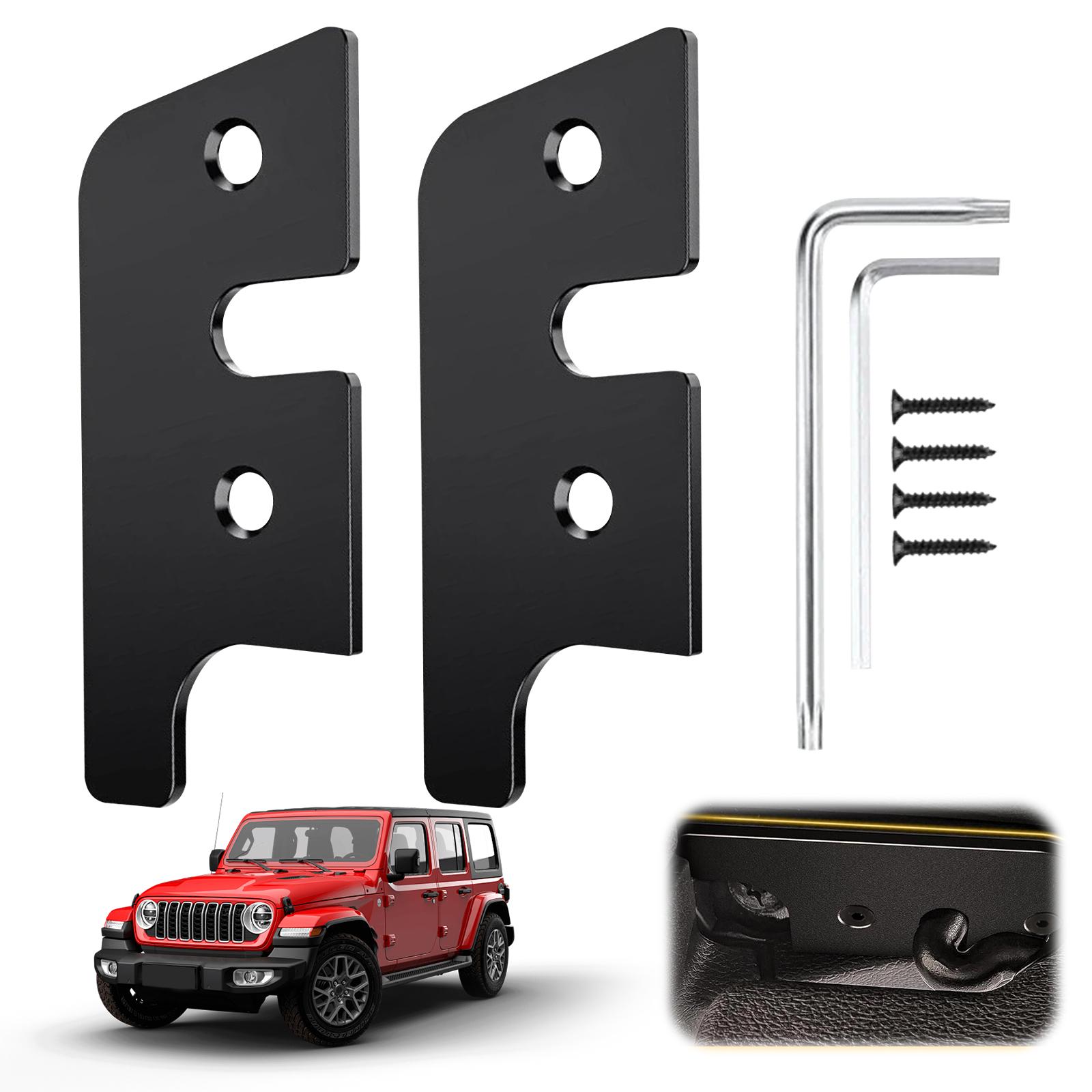 Aluminum Alloy Sun Visor Repair Kit Aluminum Alloy Sun Visor Clips for Jeep Gladiator 2020-2025 United States