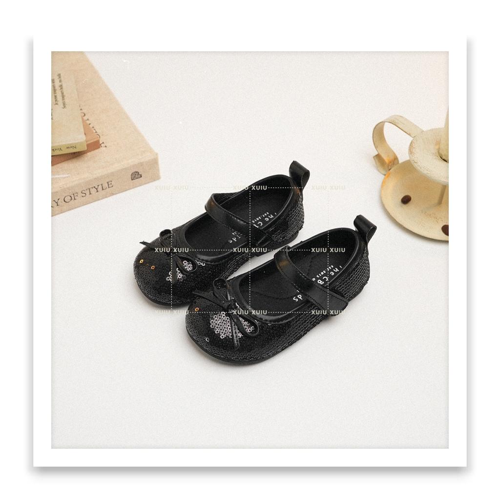 XSHX "HollyWood" feast dance Bling princess shoes round head leather shoes Spring and Autumn [Wenzhou shoes]