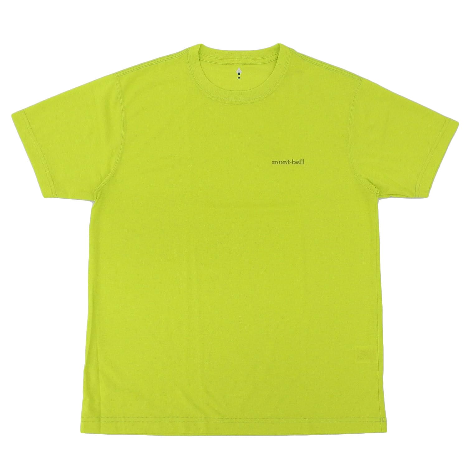 montbell wickron men s short sleeve t-shirt xs yellow