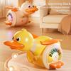 Electric Rotating Foraging Duck Toy With Sound And Light Cute Baby Guide To Learn Climbing Kids Gift