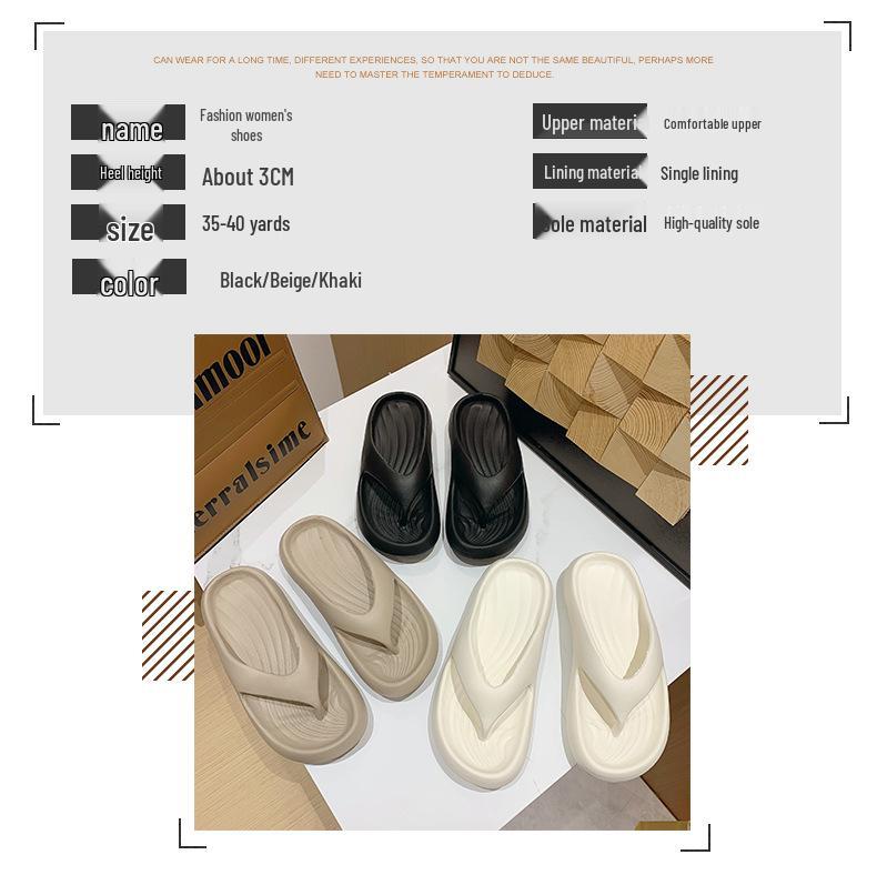 2024 Women's Non-Slip Thick Sole Flip-Flops - Summer Outdoor Cool Beach Shoes