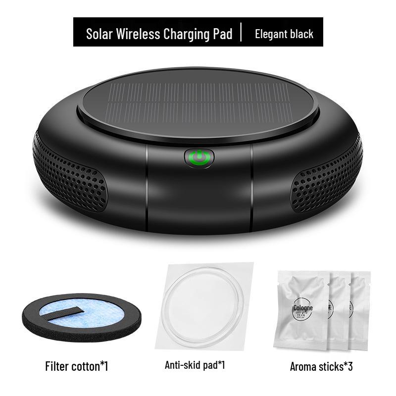 Mini Solar-Powered Negative Ion Car Air Purifier - 8 Million Ion Capacity