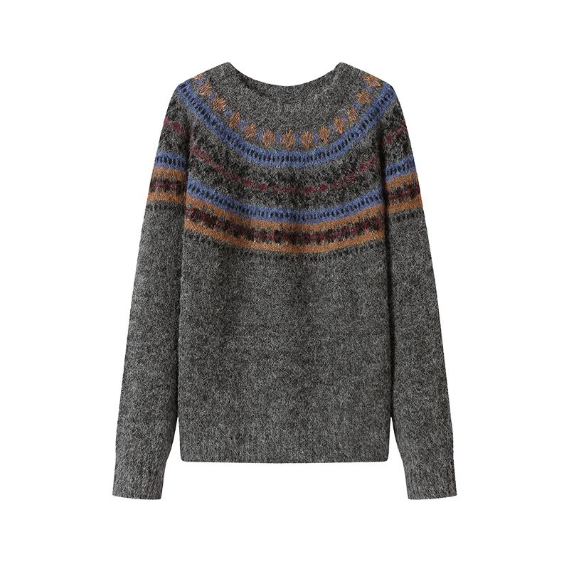 

GREEN BELT Women s Fair Isle Pullover Sweater S