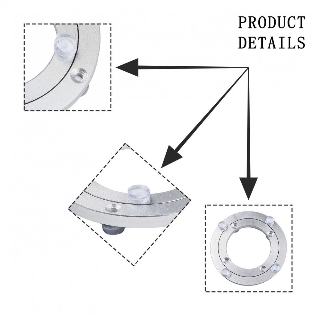 12-39cm Rotating Bearing Aluminium Alloy For Kitchen Dining Table
