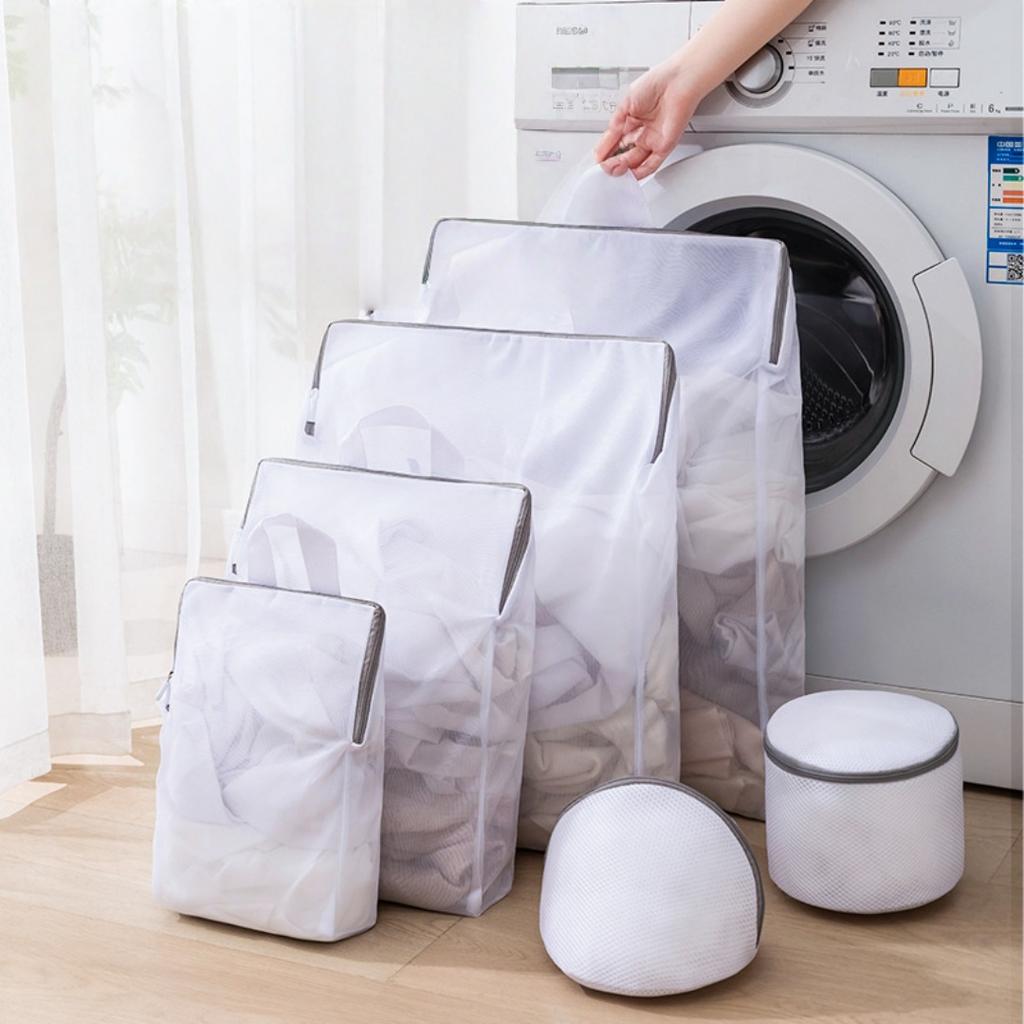 1PC Laundry Hand Bags Reusable Washing Machine Clothing Care Wash Bag Mesh Net Bra Socks Lingerie Underwear Laundry Storage