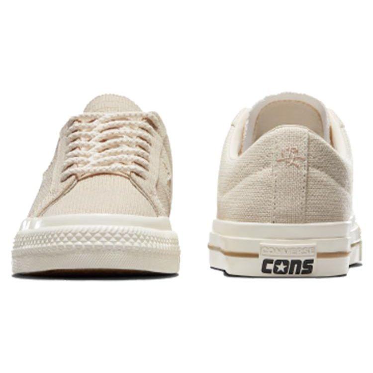 Converse One Star Pro Beige White A06073C Unisex Low Top Skateboarding Sneakers