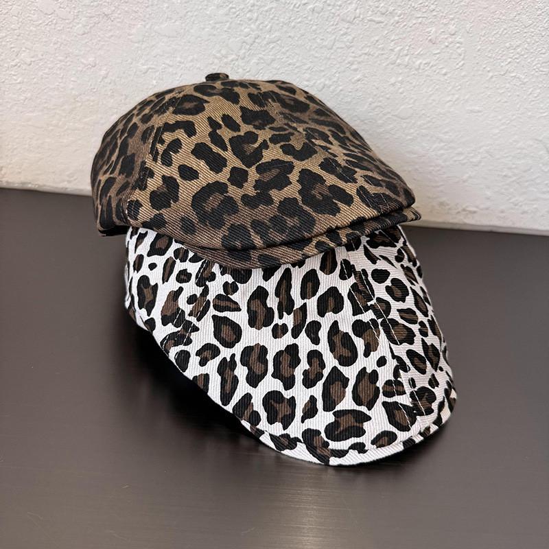 Leopard Printed Dad Hat With Cotton Blended Fabric For Casual Daily Use