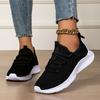 Women's Breathable Knit Slip-On Sneakers with Cushioned Sole for Running Casual Wear