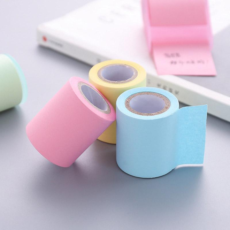 Creative Tape-Style Sticky Notes Tearable Paper Core Rolls 5.8m Long Durable Strong Convenient For Office And School Supplies