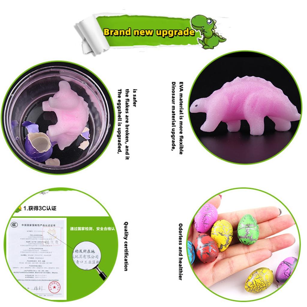 Soak in water to hatch dinosaur eggs, children's educational toys, birthday party, creative novelty science and education toys