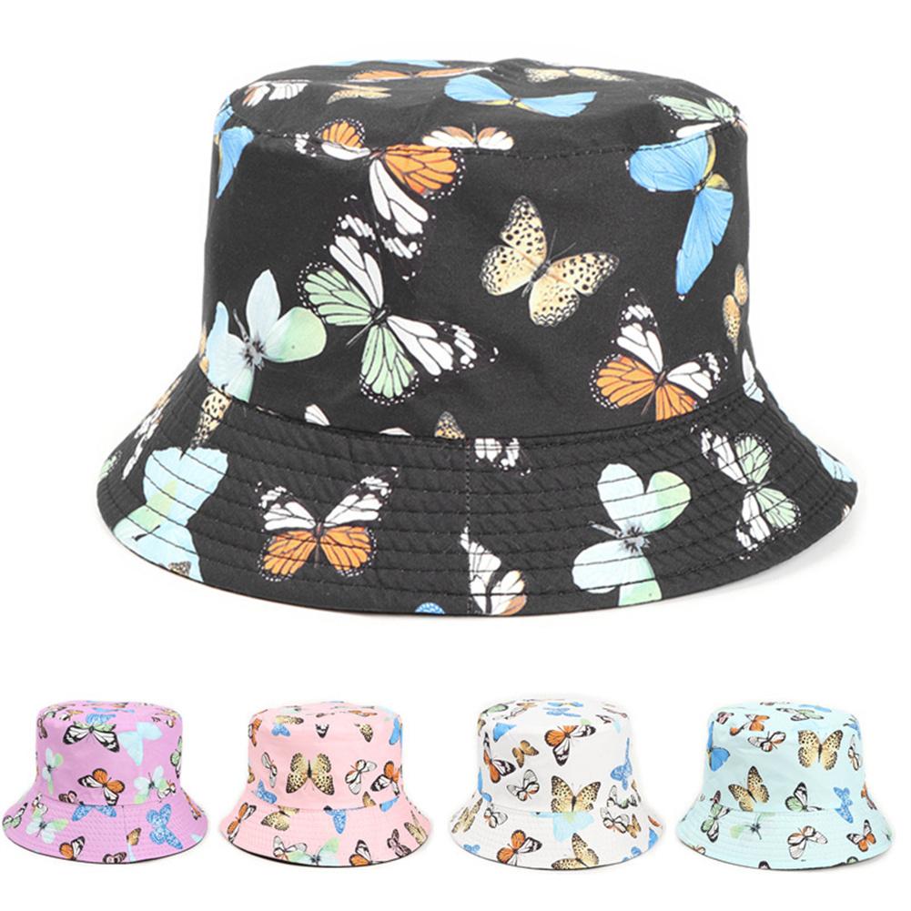 Unisex Baumwolle Bucket Hat Männer Frauen Doppelseitige Sonnenkappe Sommermode Fischerhüte