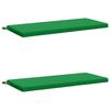 2 Piece Bench Cushion Set SOEST 2 Pcs. 100percent Polyester Green