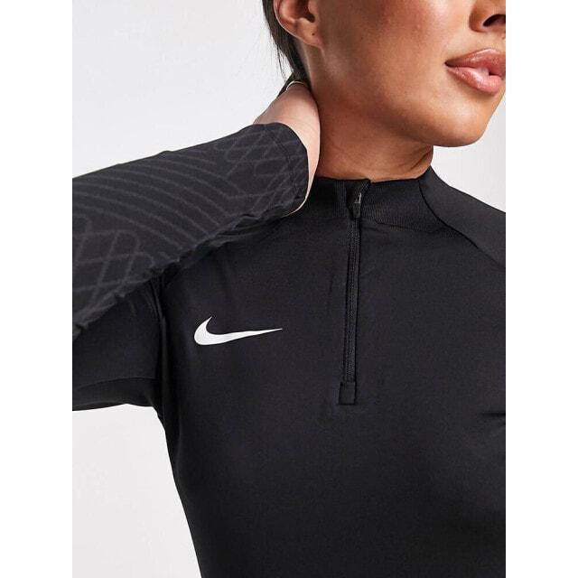 

Черная спортивная футболка с молнией до половины Nike Football Strike
