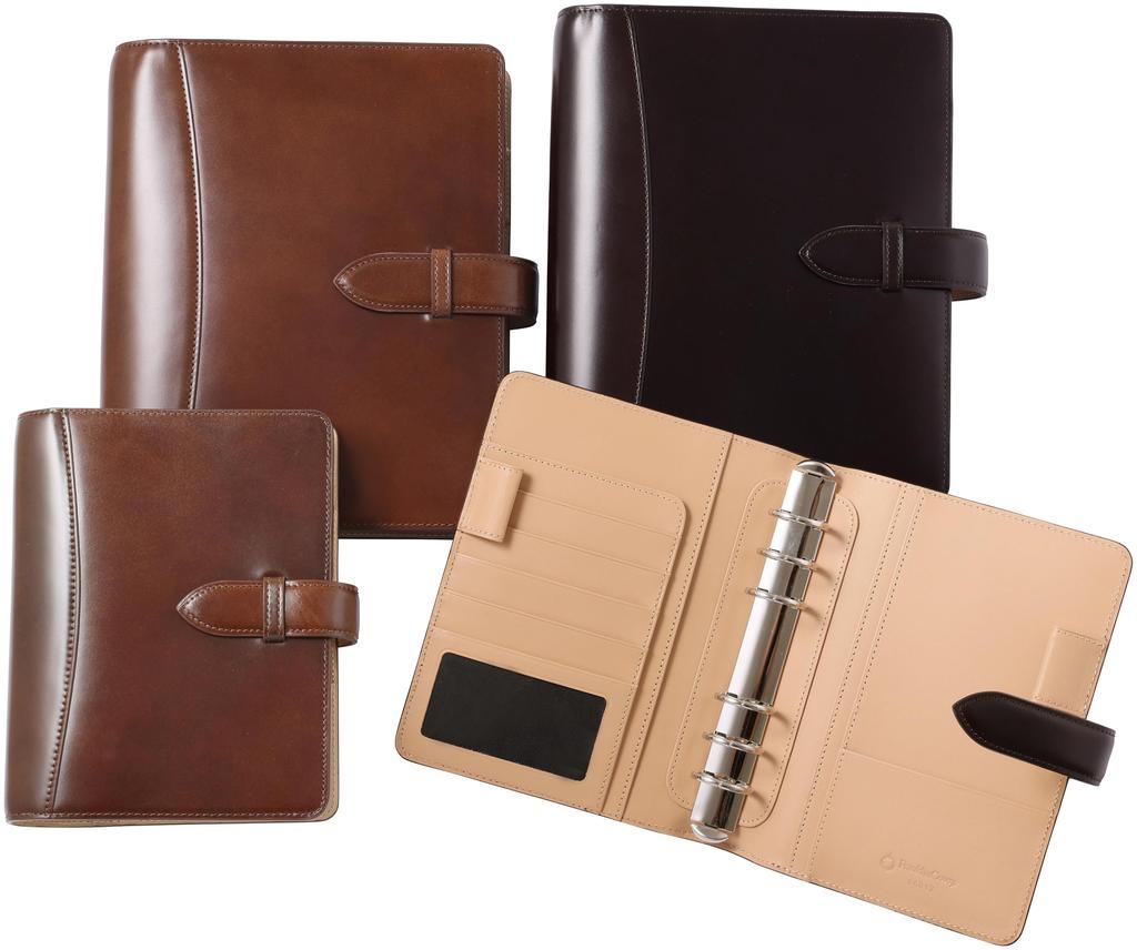 Franklin Planner Cordovan Binder, Classic Size, 28mm, Dark Brown, 66013