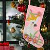 Christmas Decorative Socks Velvet Parrot Embroidery Christmas Decoration Party Fireplace Decoration
