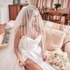 Beads Cathedral Wedding Tulle Bride Wedding Veils Women Bridal Veils Wedding Accessories Pearl