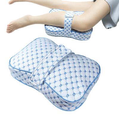 3D Quilted Leg Pillow with Adjustable Strap Memory Foam PP Cotton Filling Corrective Leg Support Pillow Honeycomb Quilted Leg Spacer