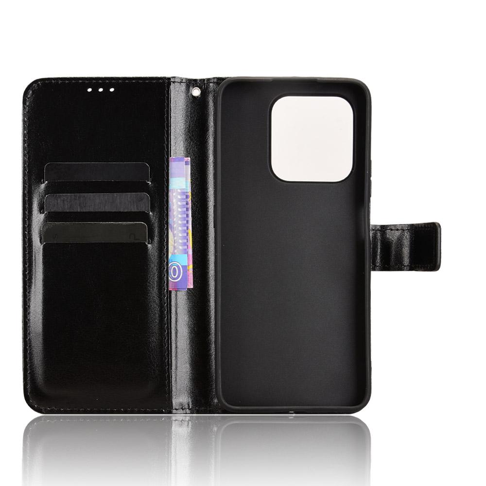 For Honor 400 Smart PU Leather Case with Strap Crazy Horse Texture Phone Wallet Cover