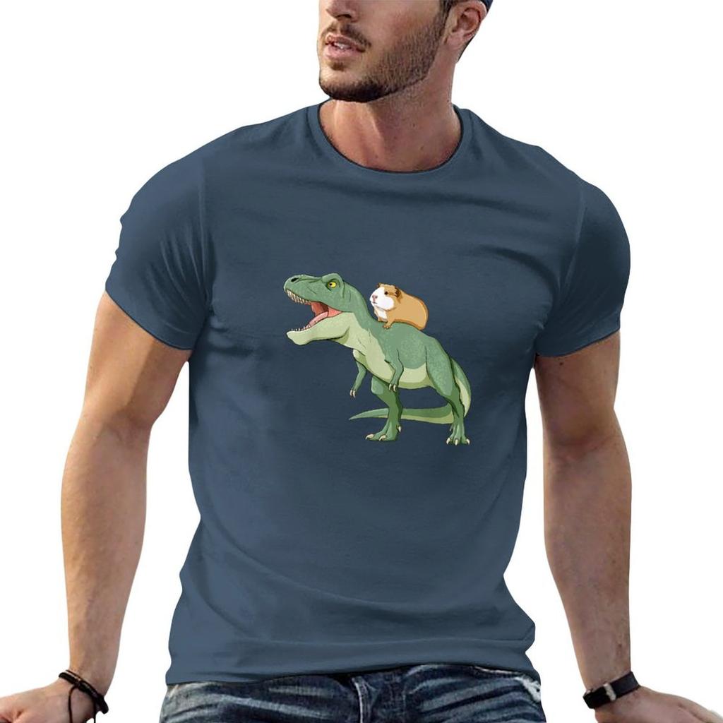 Funny Guinea Pig Riding T Rex Dinosaur Tshirt Graphic T Shirts For Unisex Unisexs Graphic T Shirts Unisex Graphic Shirt Tshirt