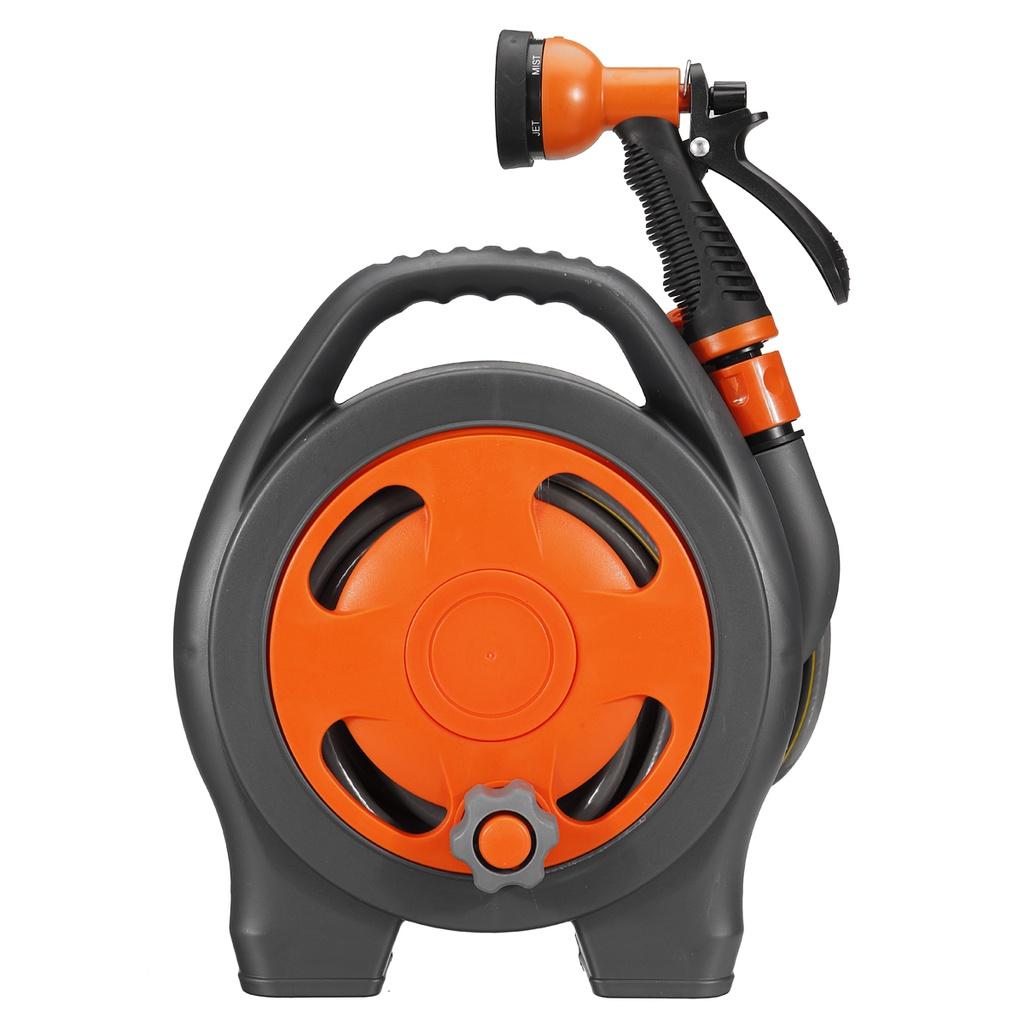 Random color Portable Water Hose Reel Retractable With Water Spray Guns Water Spray Agricultural Garden/Home Storage Suit Cart Car Wash Hose