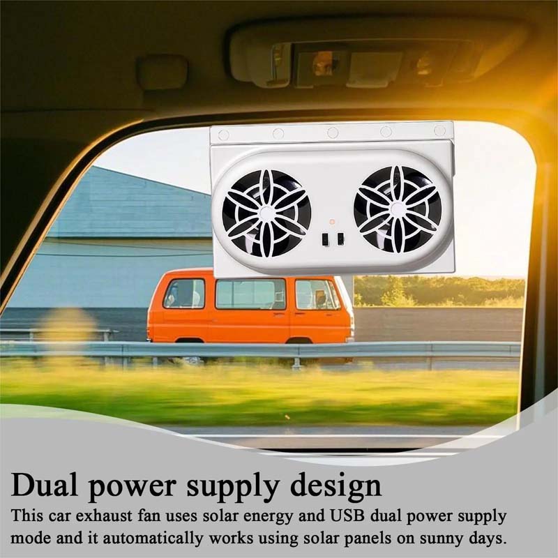 Neuer Solarbetriebener Auto-Kühler Fensterkühler Abluftventilator Auto-Lüftungsgitter Kühlerlüfter Belüftungskühler Kühlsystem Für Auto