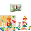 Wooden Childrens Math Blocks With Colorful Numbers For Cognitive Logic Development